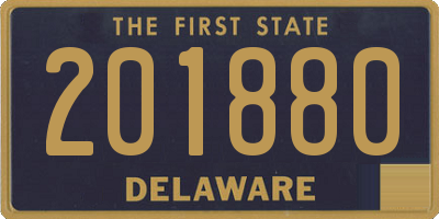 DE license plate 201880