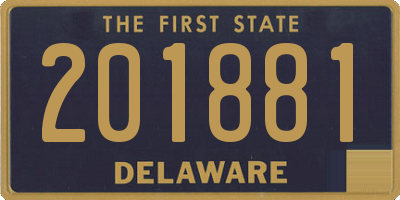 DE license plate 201881