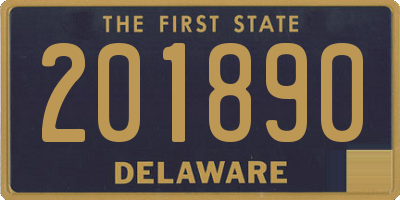 DE license plate 201890