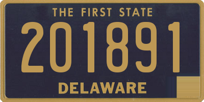 DE license plate 201891