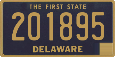 DE license plate 201895