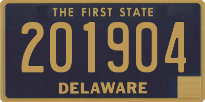 DE license plate 201904