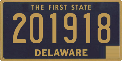 DE license plate 201918