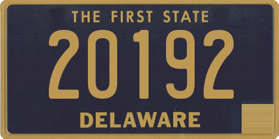 DE license plate 20192