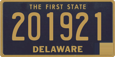 DE license plate 201921