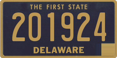 DE license plate 201924