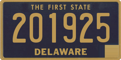 DE license plate 201925