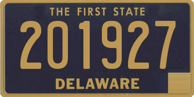 DE license plate 201927