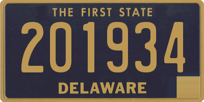 DE license plate 201934