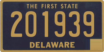 DE license plate 201939