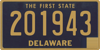 DE license plate 201943