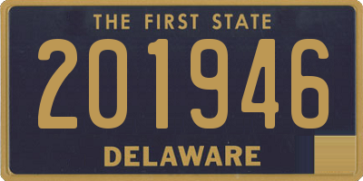 DE license plate 201946