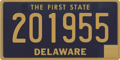 DE license plate 201955