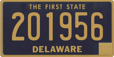 DE license plate 201956