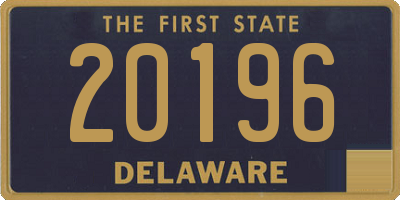 DE license plate 20196