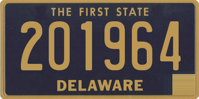 DE license plate 201964