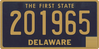 DE license plate 201965