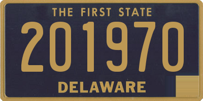DE license plate 201970