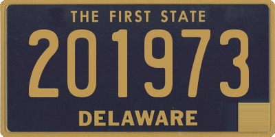 DE license plate 201973