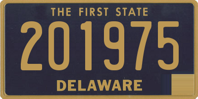 DE license plate 201975