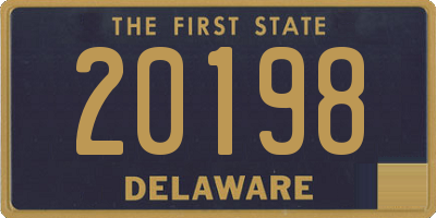 DE license plate 20198