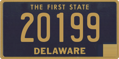 DE license plate 20199