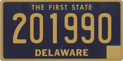 DE license plate 201990