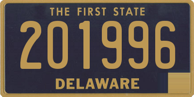 DE license plate 201996