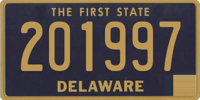DE license plate 201997
