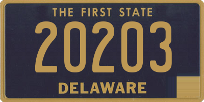 DE license plate 20203