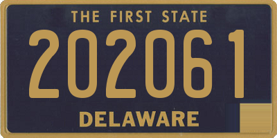 DE license plate 202061