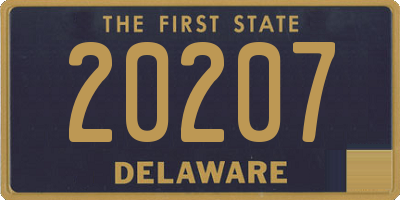 DE license plate 20207