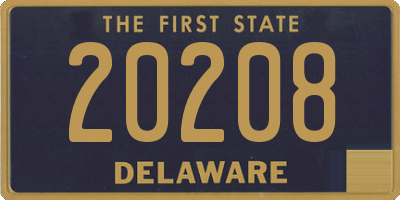 DE license plate 20208