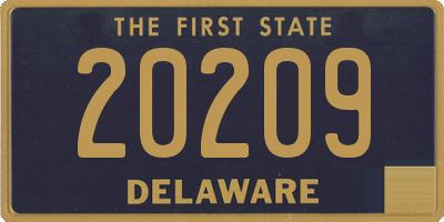 DE license plate 20209