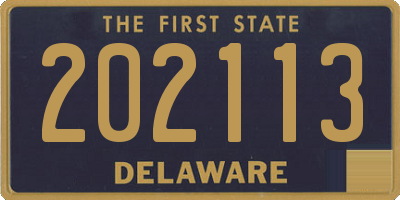 DE license plate 202113