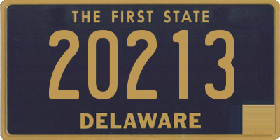 DE license plate 20213