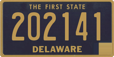 DE license plate 202141