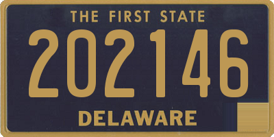 DE license plate 202146