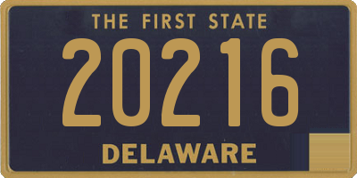 DE license plate 20216