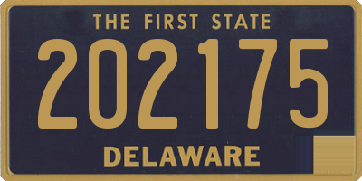 DE license plate 202175