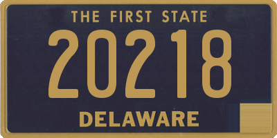 DE license plate 20218