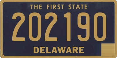 DE license plate 202190