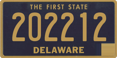 DE license plate 202212