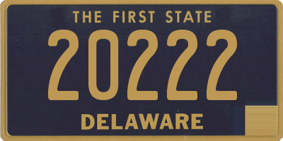 DE license plate 20222