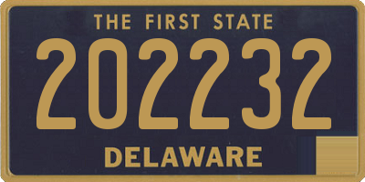 DE license plate 202232