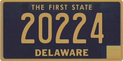 DE license plate 20224