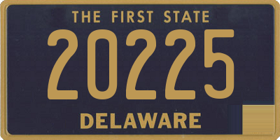 DE license plate 20225