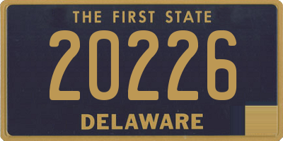 DE license plate 20226