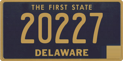 DE license plate 20227