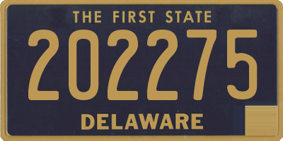 DE license plate 202275